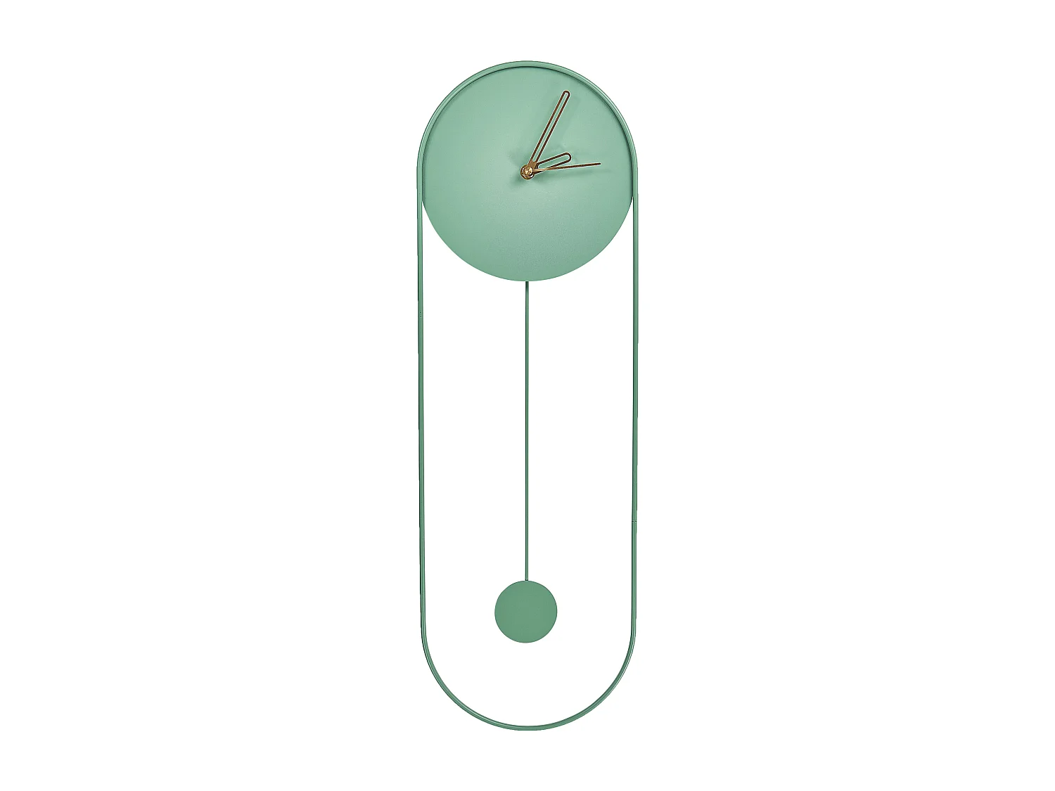 Horloge murale SALVAN 20 cm Métal Vert clair