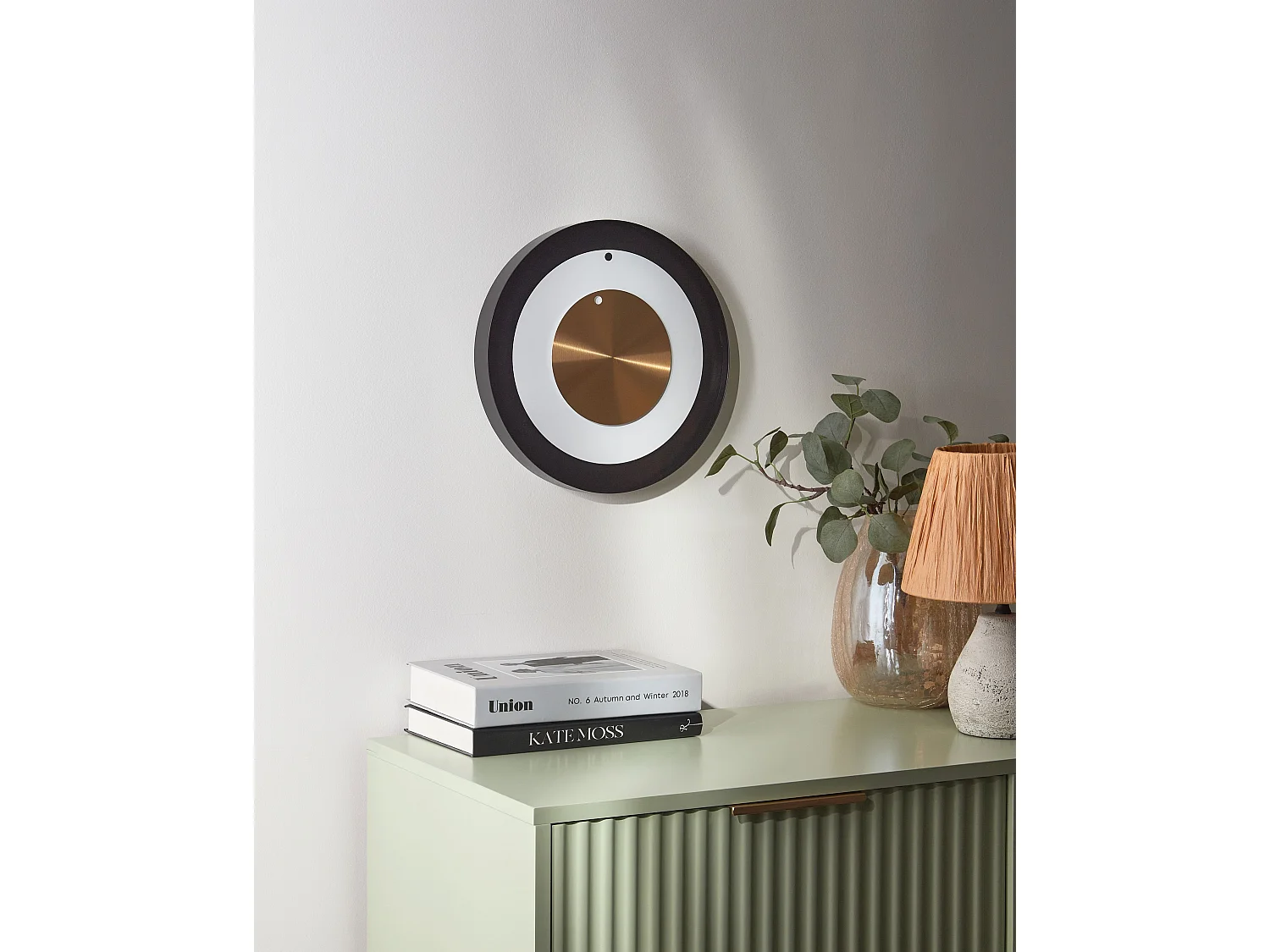 Horloge murale CLUSES 30 cm Métal Noir