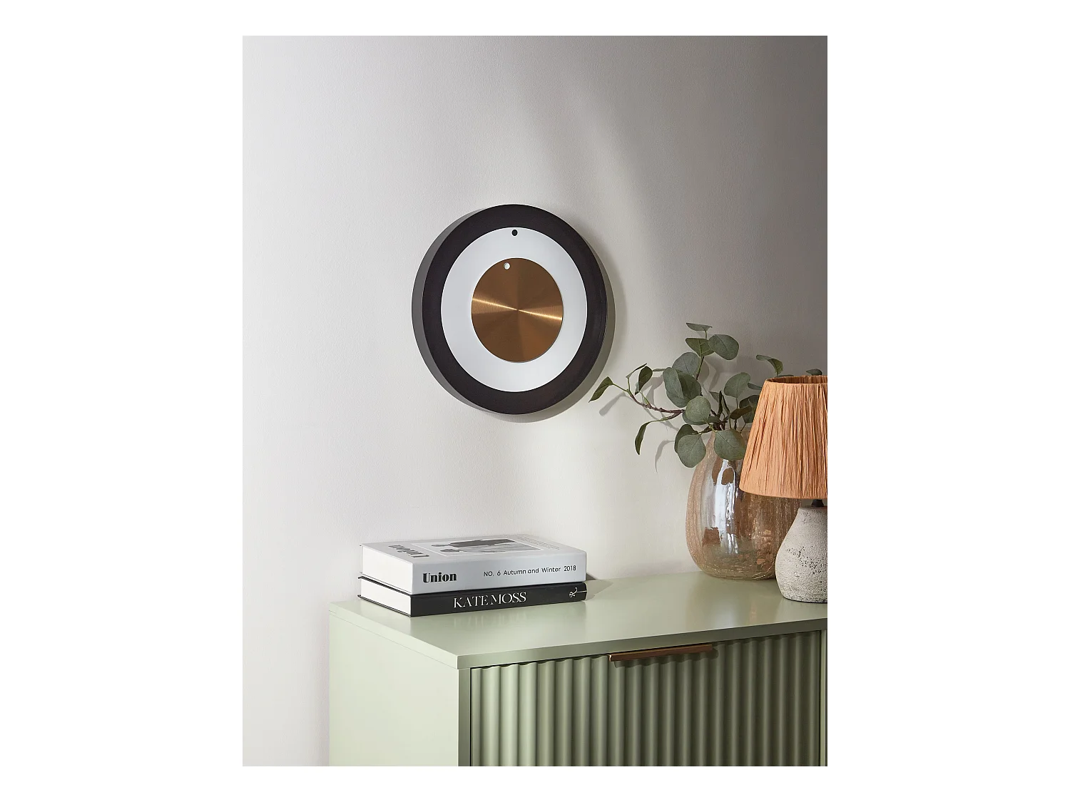 Wanduhr CLUSES 30 cm Metall Schwarz