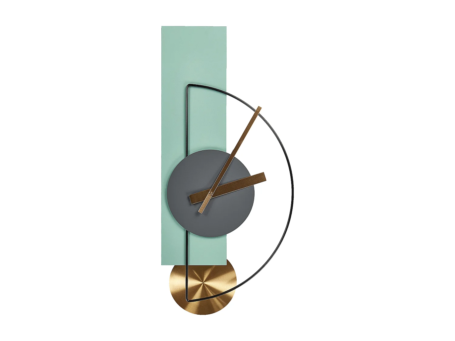 Horloge murale CEVINS 31 cm Métal Vert clair