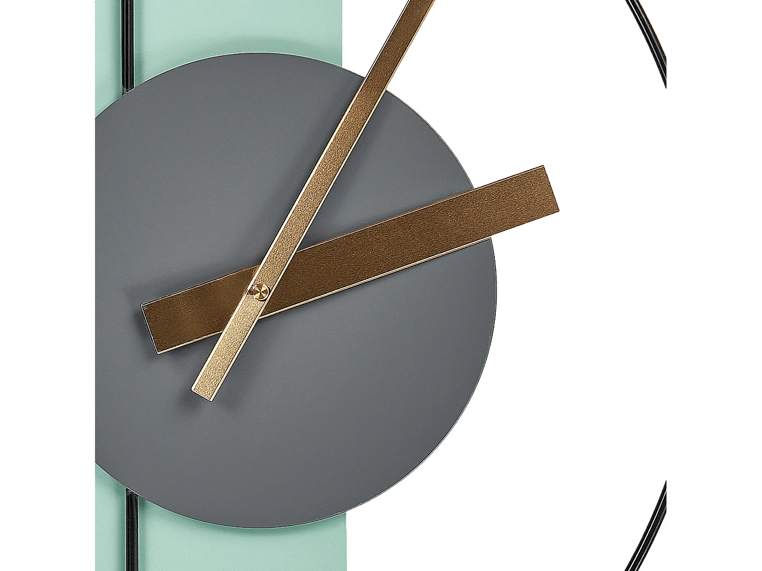 Horloge murale CEVINS 31 cm Métal Vert clair