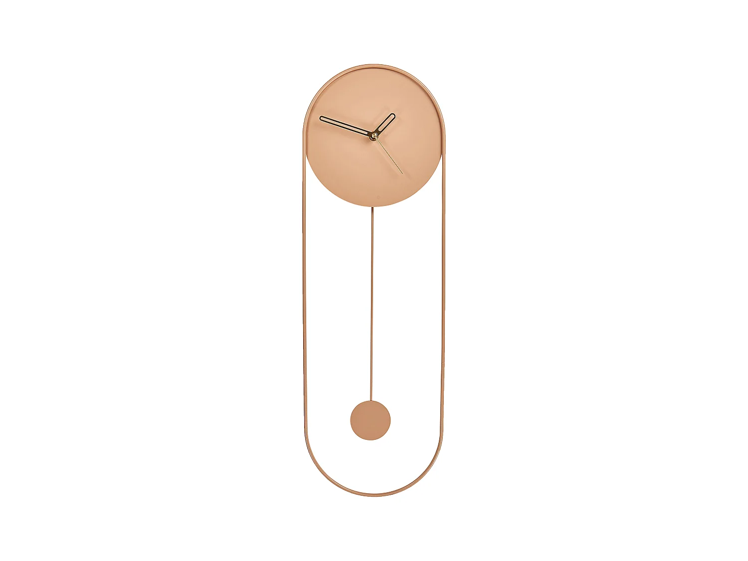 Wandklok SALVAN 20 cm Metaal Perzik