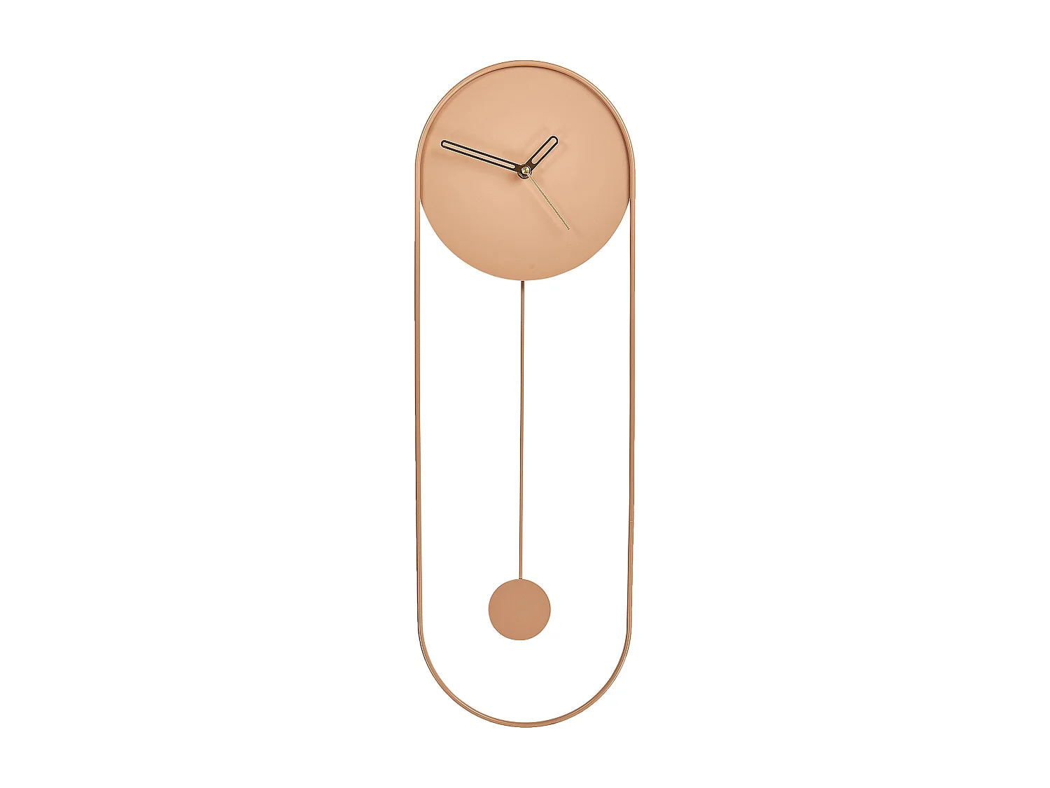 Horloge murale SALVAN 20 cm Métal Rose pêche