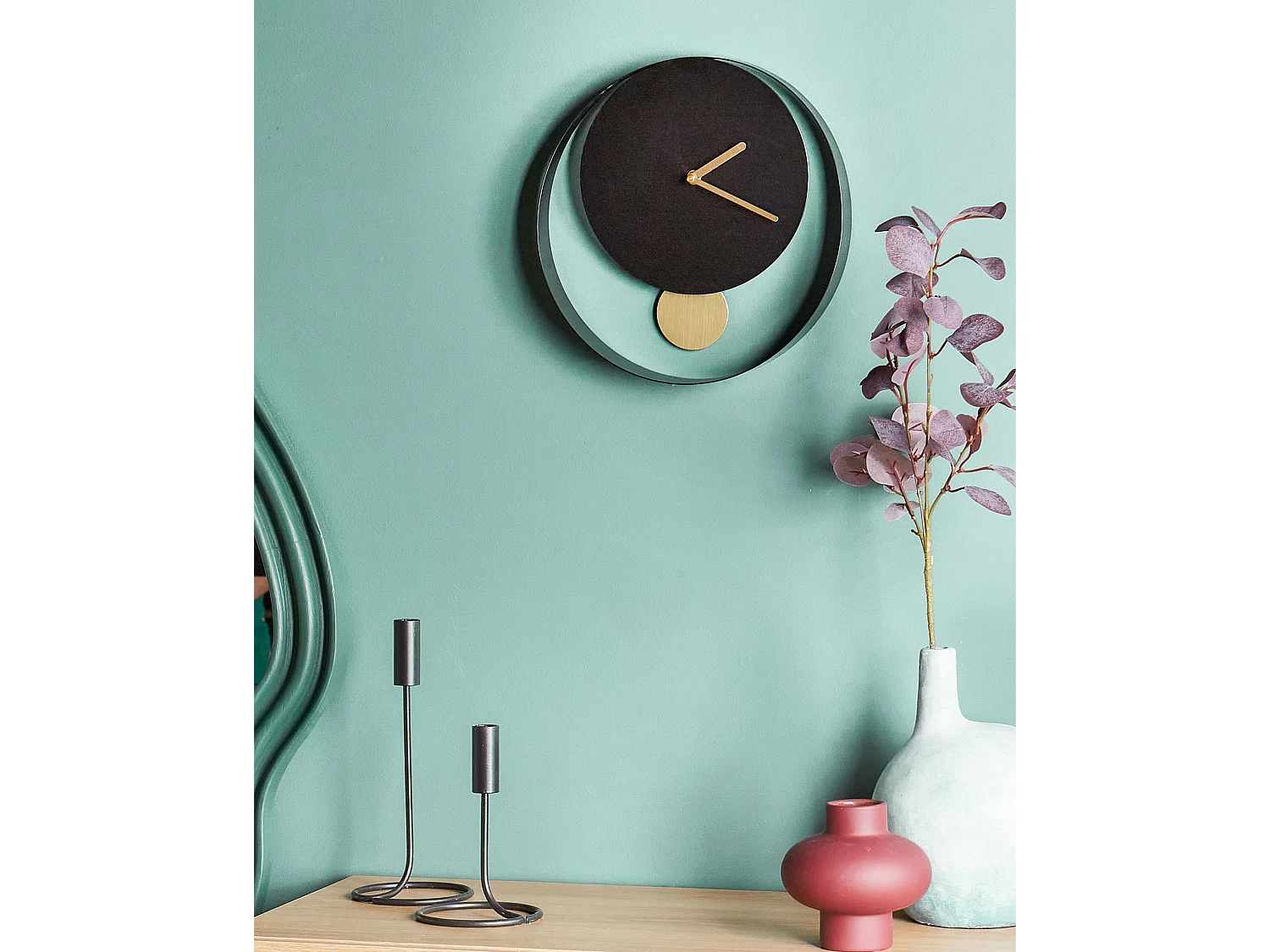 Horloge murale MAGLAND 30 cm Métal Noir