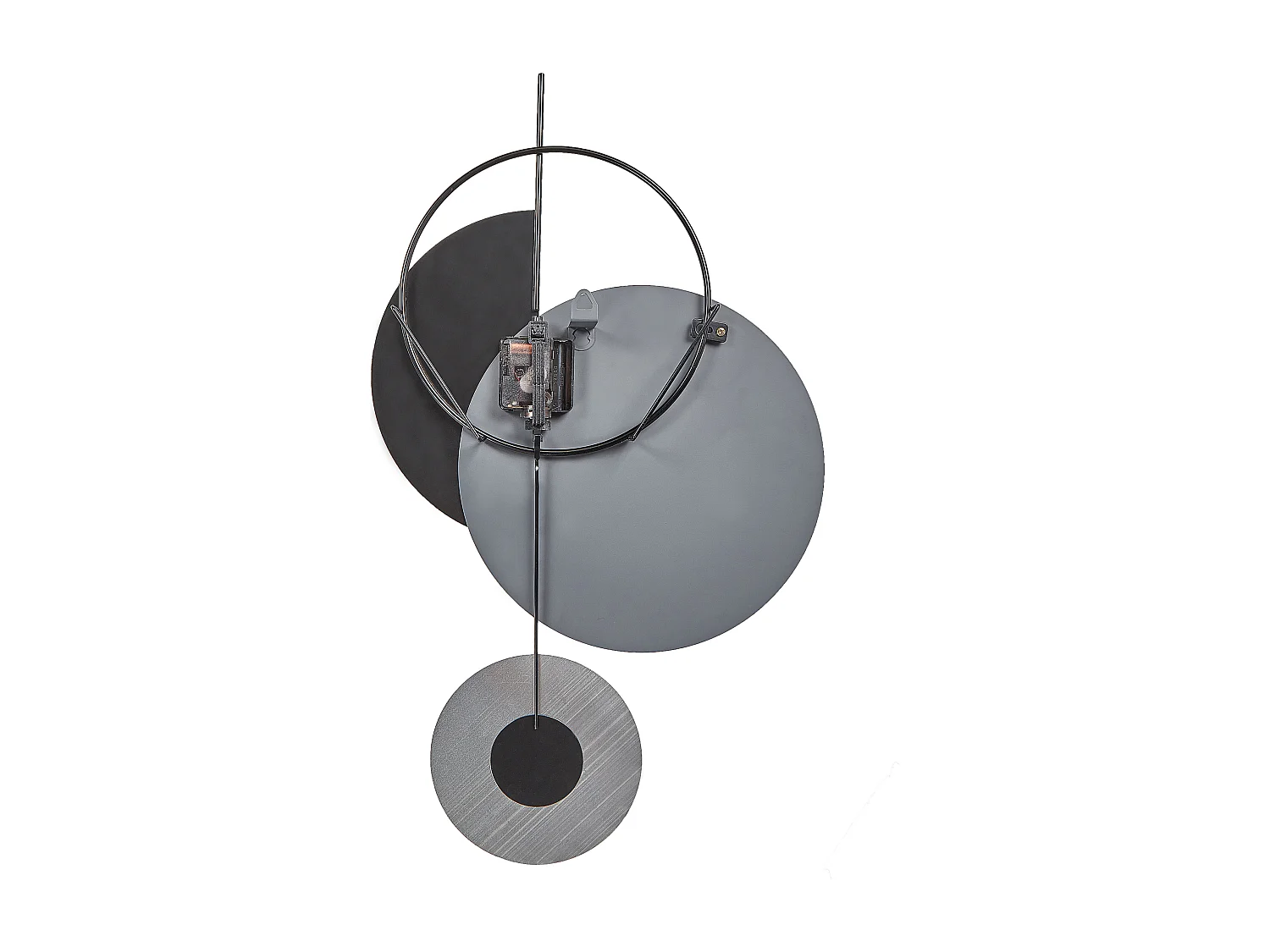 Horloge murale NENDAZ 32 cm Métal Gris