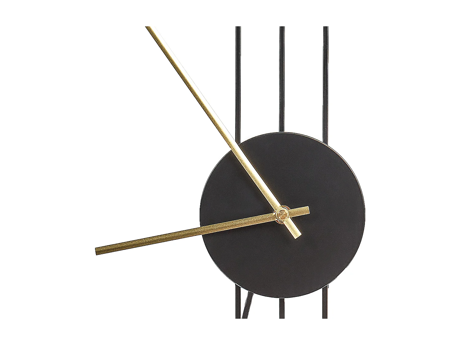 Wandklok ANNIVIERS 44 cm Metaal Zwart