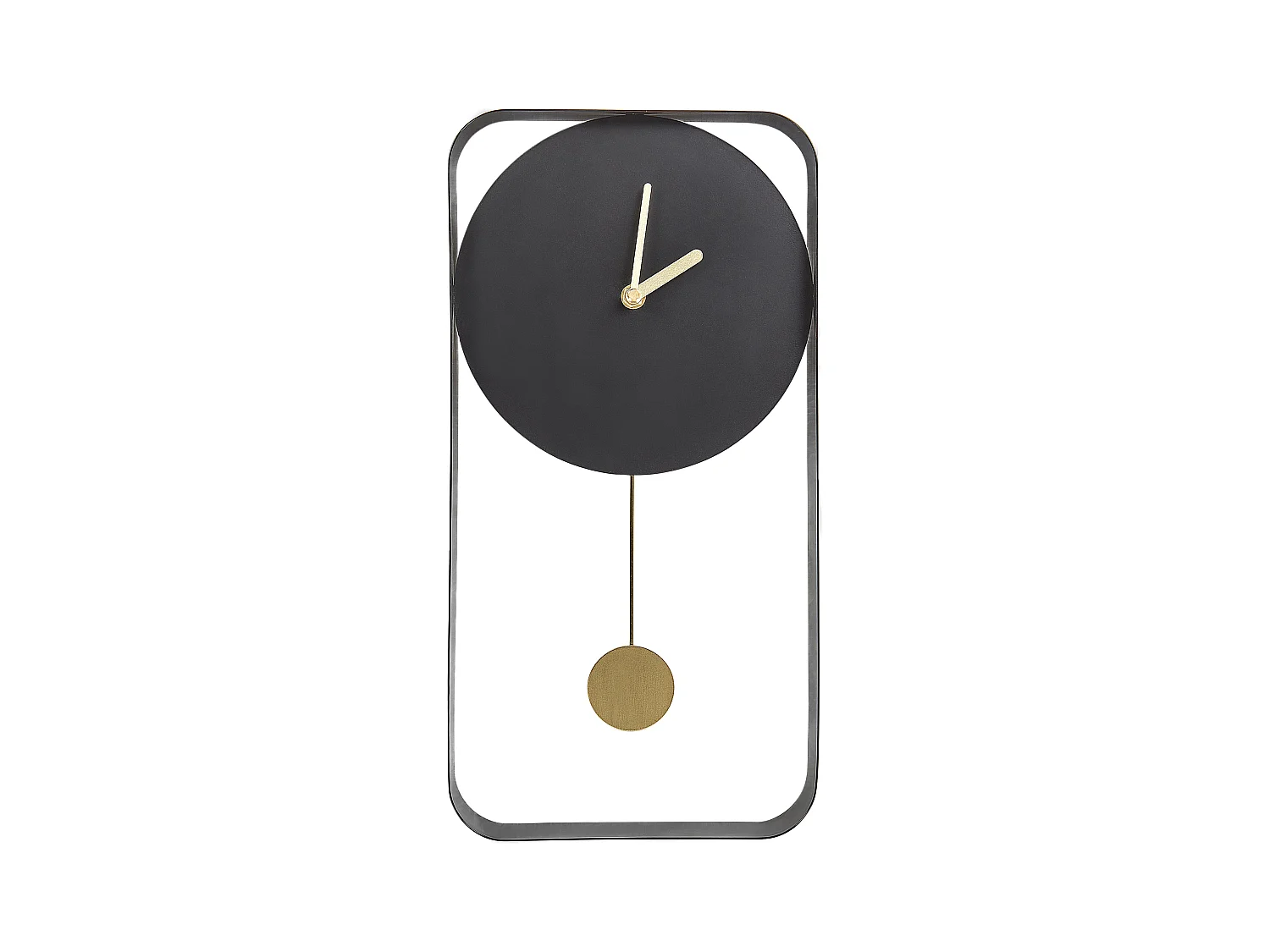Horloge murale SERVOZ 21 cm Métal Noir