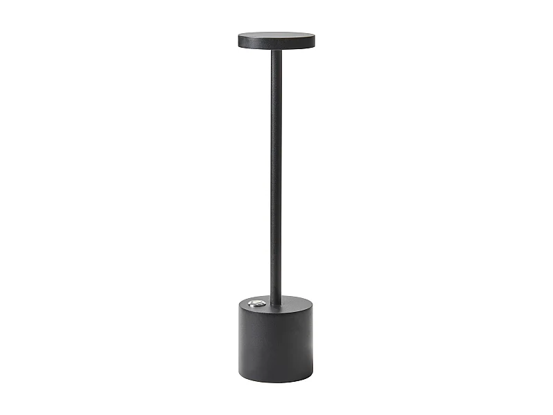 Lampada da tavolo senza fili a LED LIZANDRO con dimmer Metallo Nero