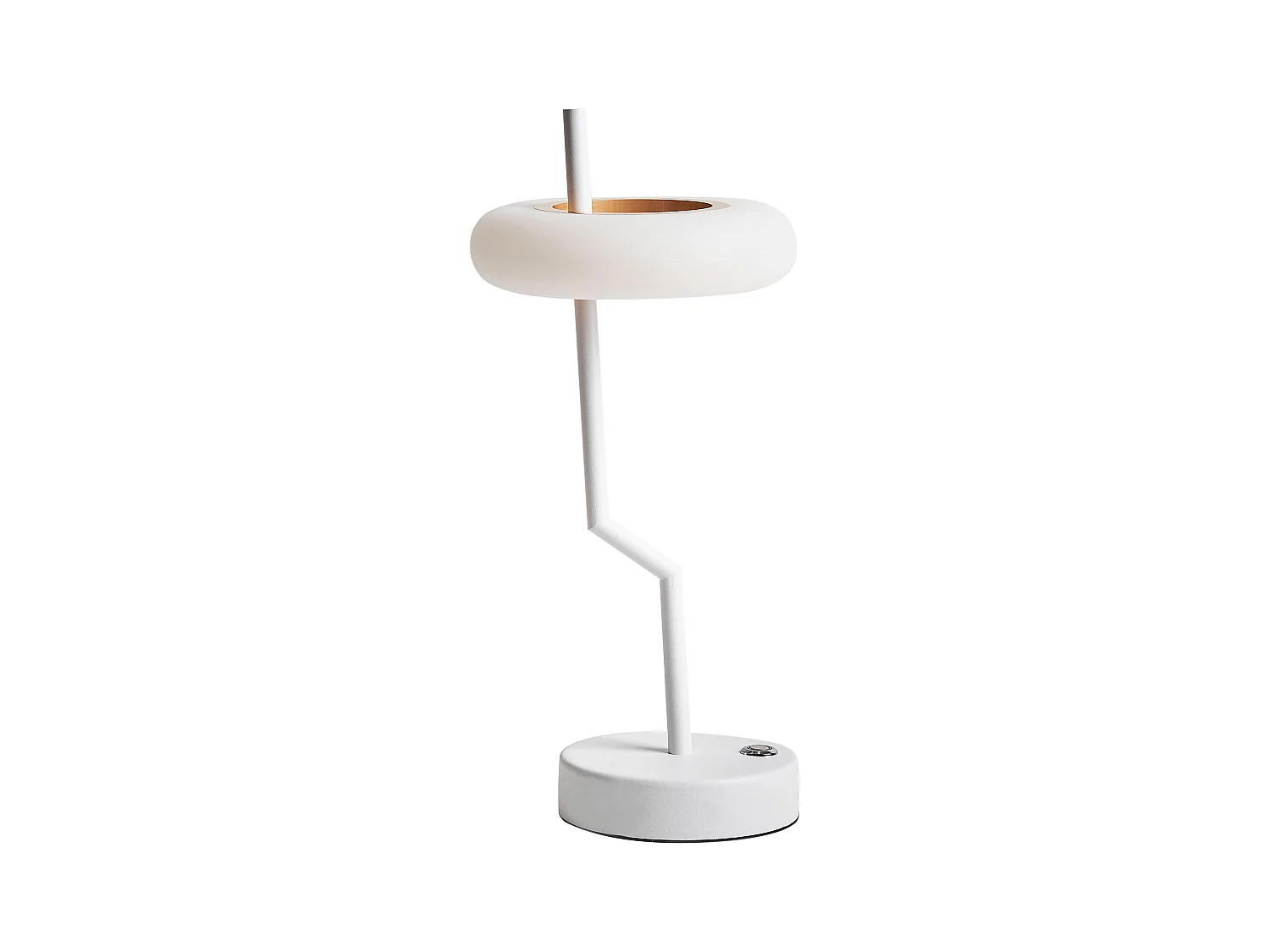 Lampada da tavolo senza fili a LED ALVIELA con dimmer Metallo Bianco
