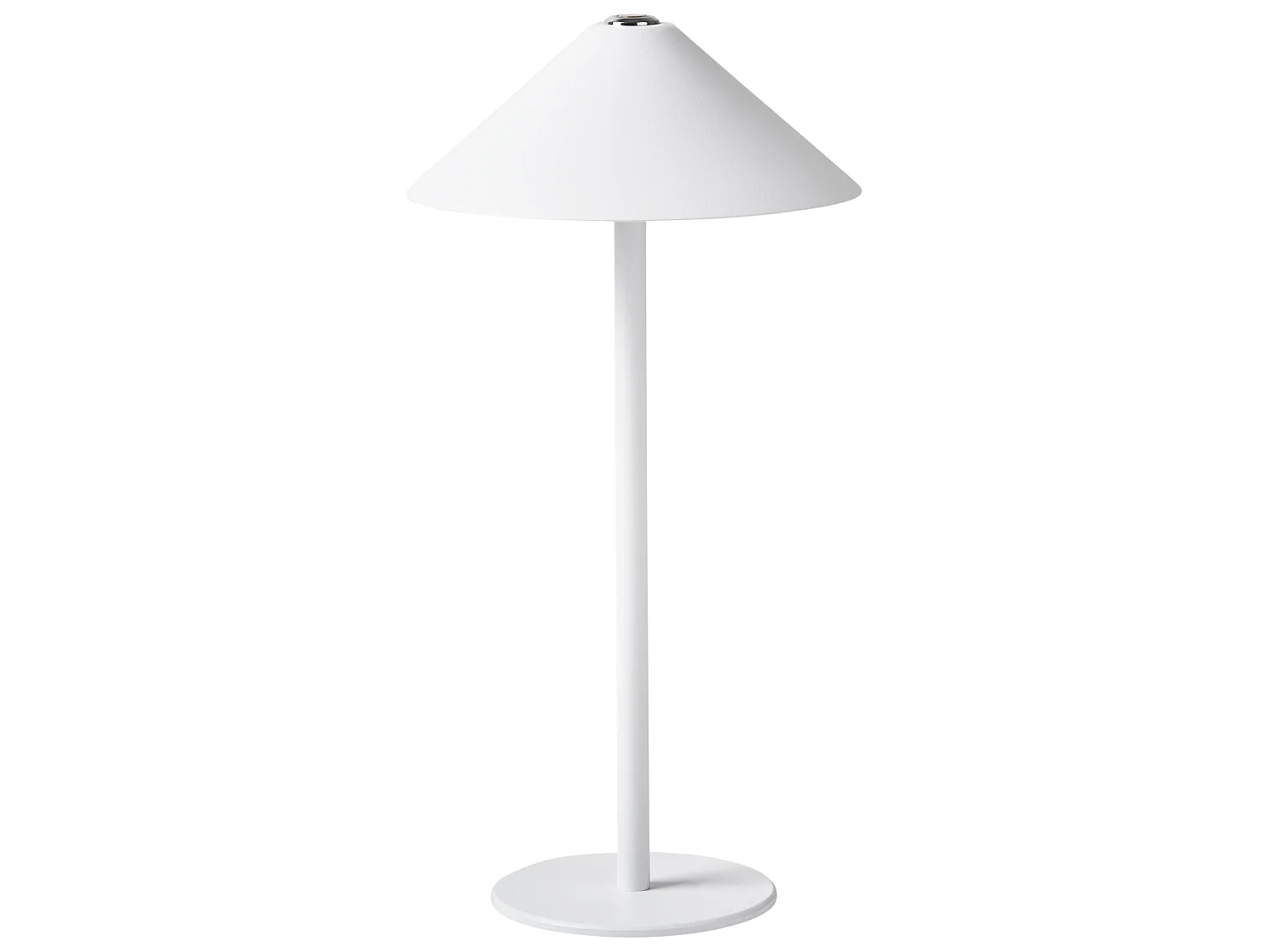 Kabellose LED Tischlampe FRANCOLI mit Dimmer Metall Weiss