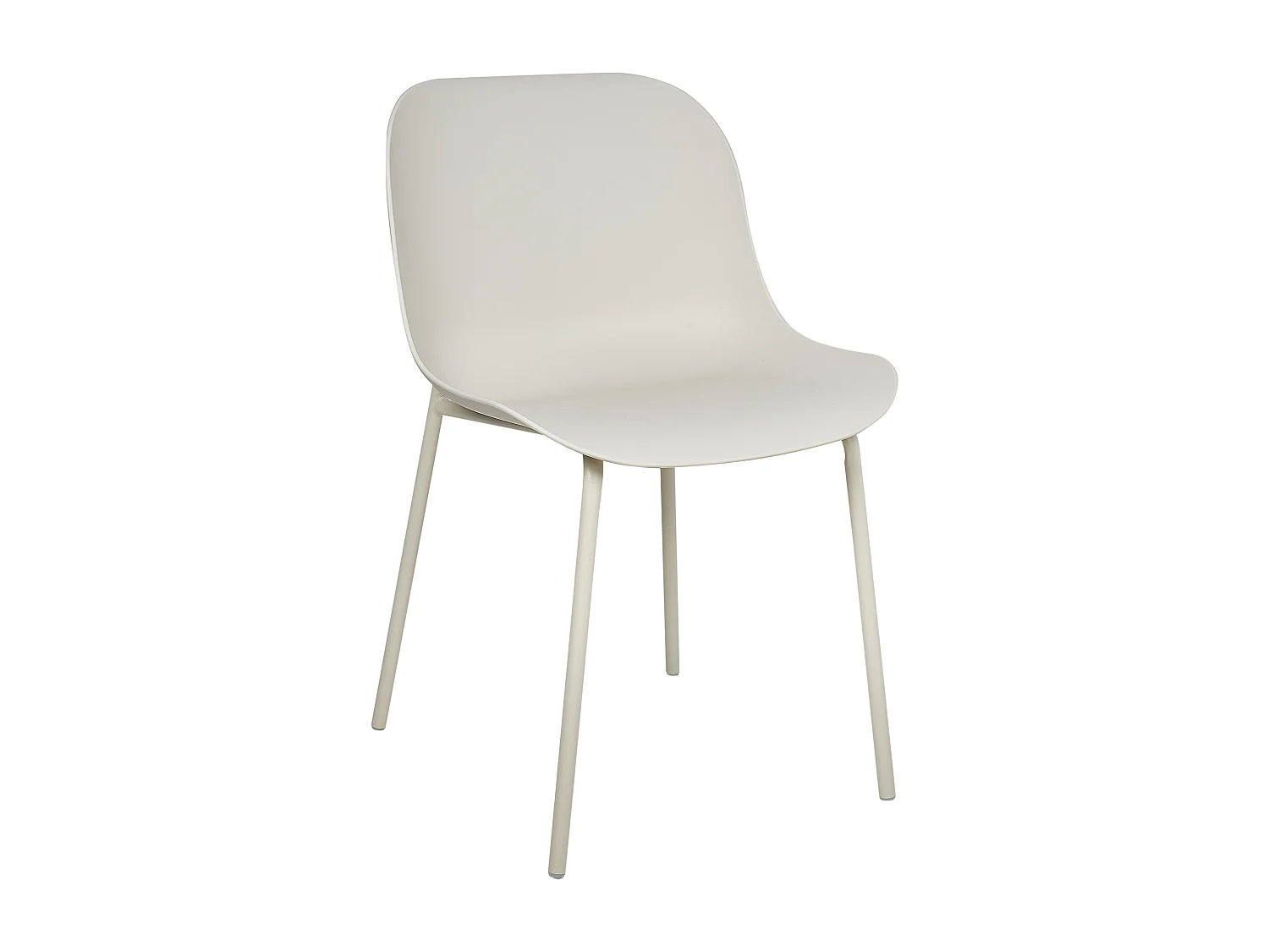 Lot de 2 chaises de salle à manger BELOIT Beige clair