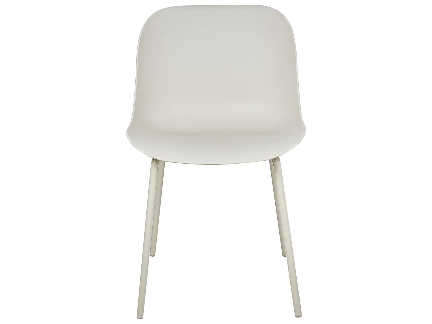 Set van 2 eetkamerstoelen BELOIT Lichtbeige