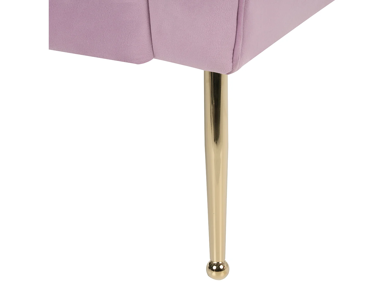 Bequeme Chaiselounge im Retro Stil Samtbezug violett Nantilly