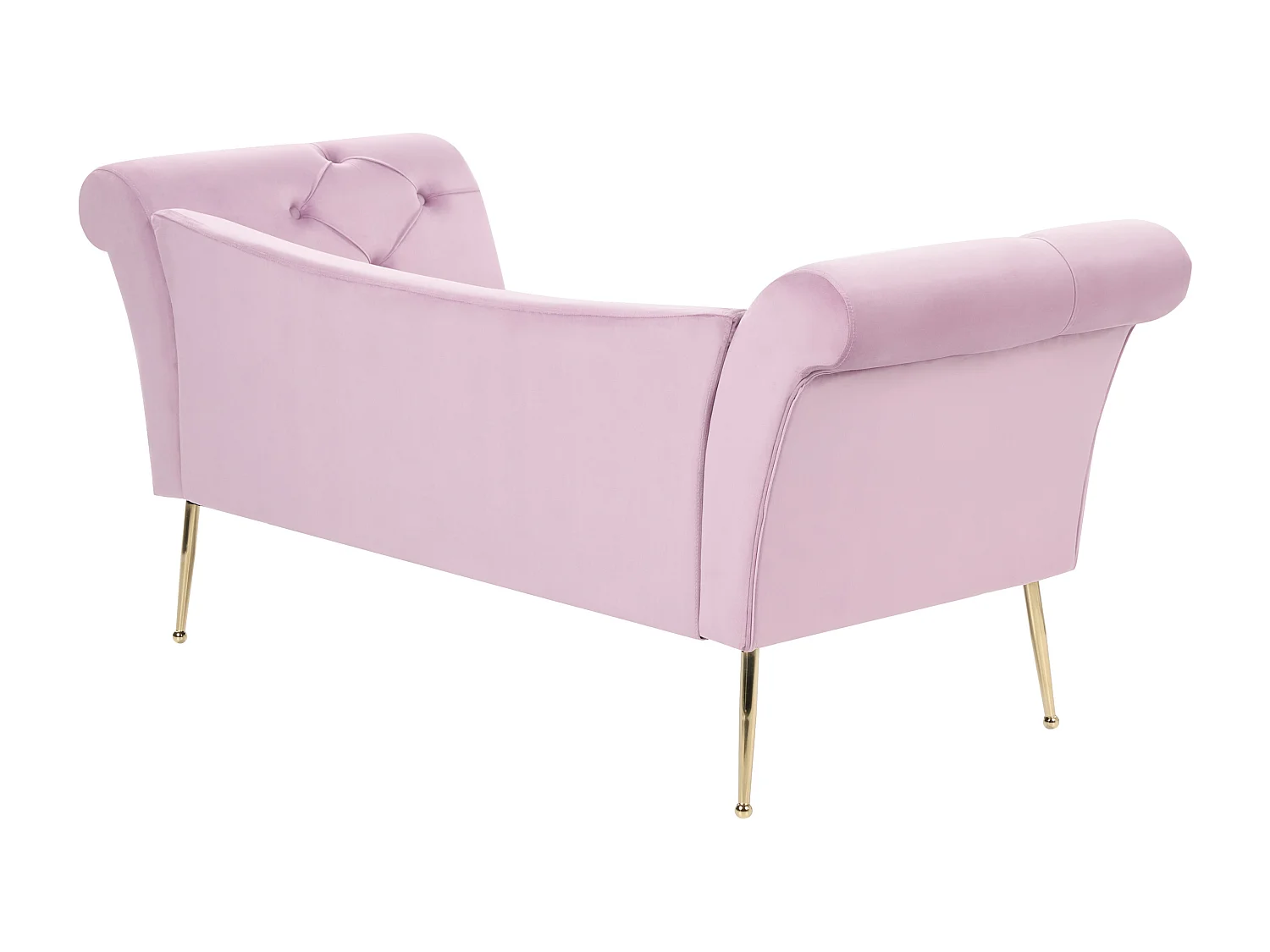 Chaise longue NANTILLY Velours Violet clair