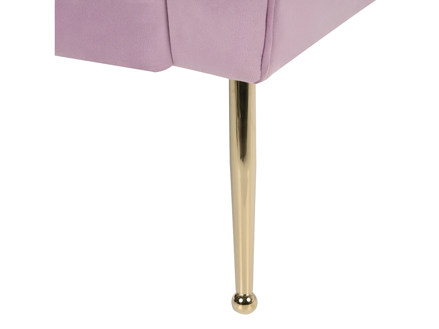 Bequeme Chaiselounge im Retro Stil Samtbezug violett Nantilly