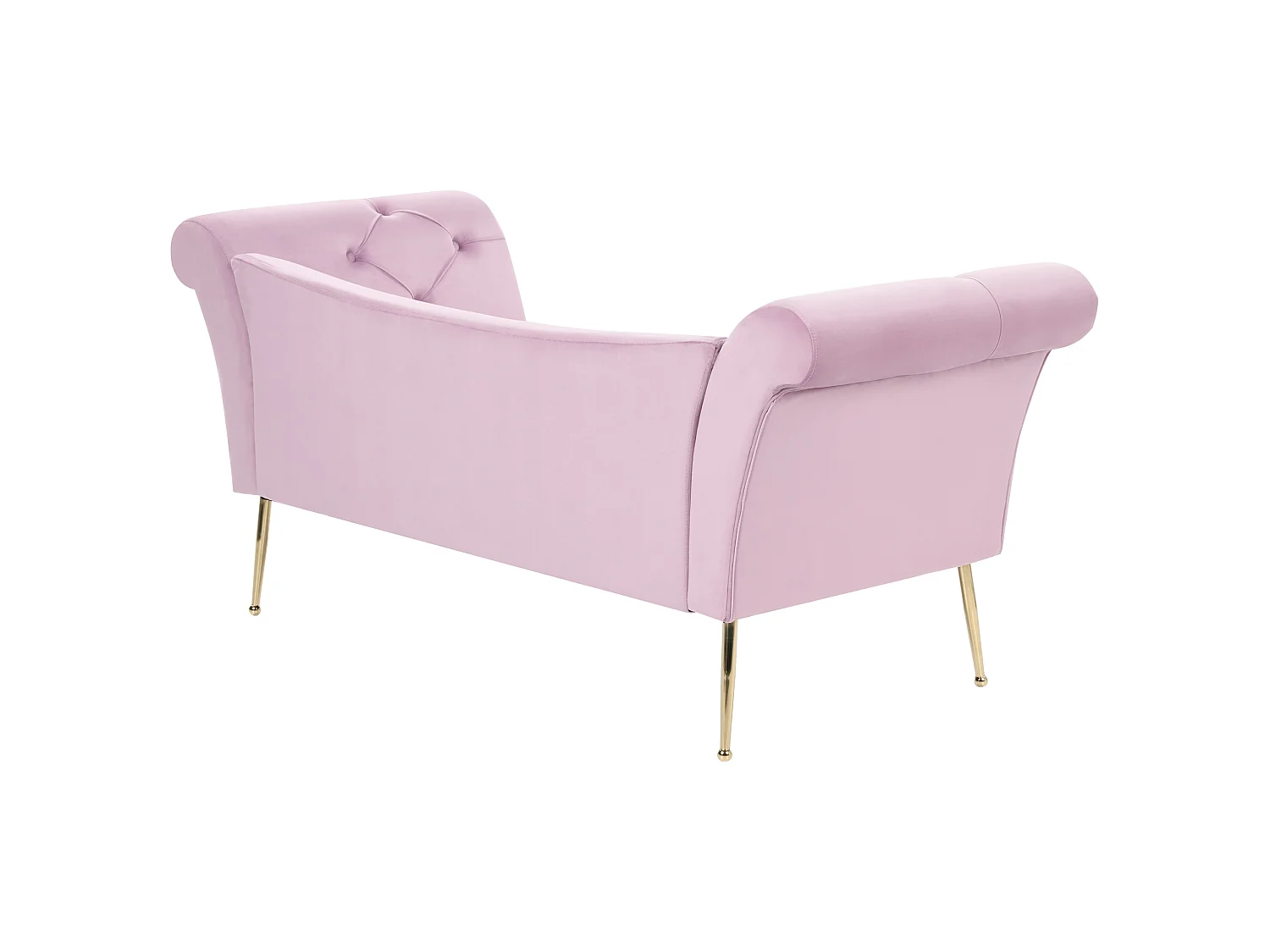 Chaise Longue NANTILLY Velvet Light Violet