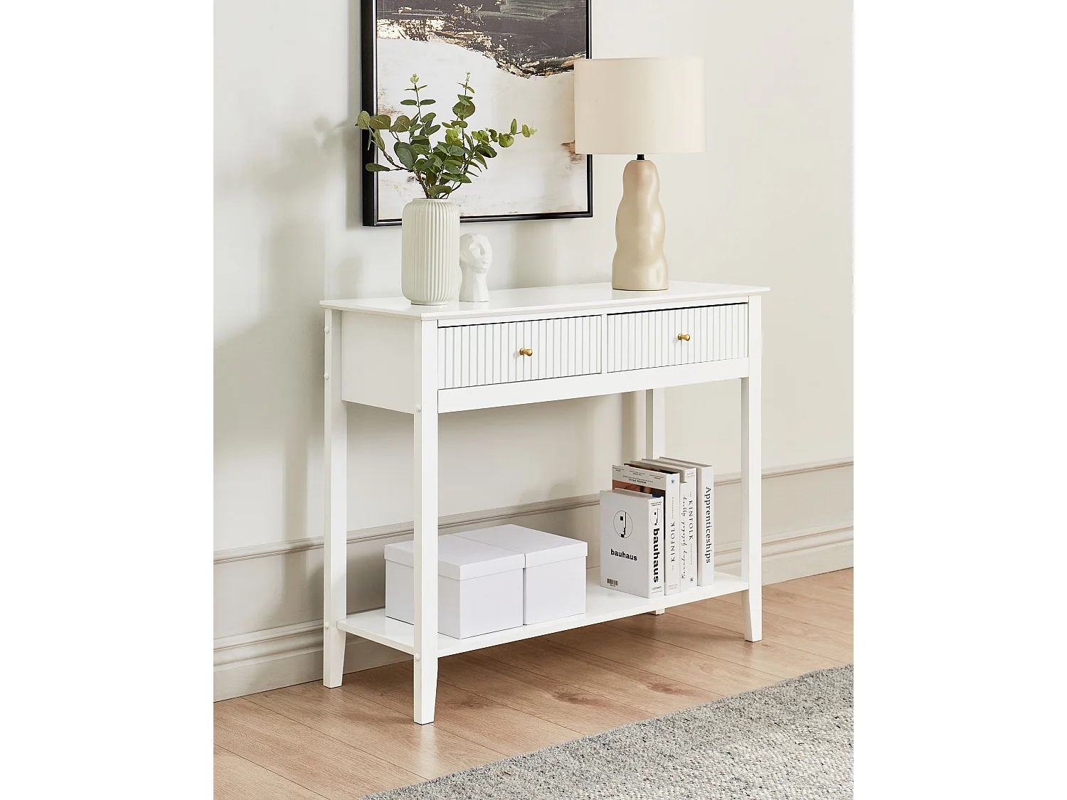 Tavolino consolle ASSISI Bianco