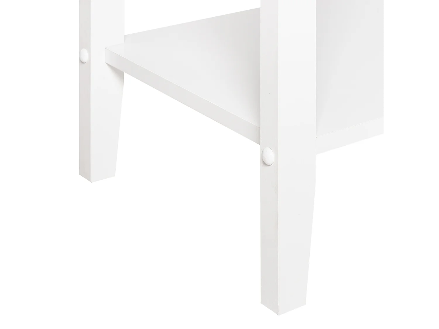 Konsolentisch weiß schmal geriffelt mit 2 Schubladen Ablagefläche Retro Assisi