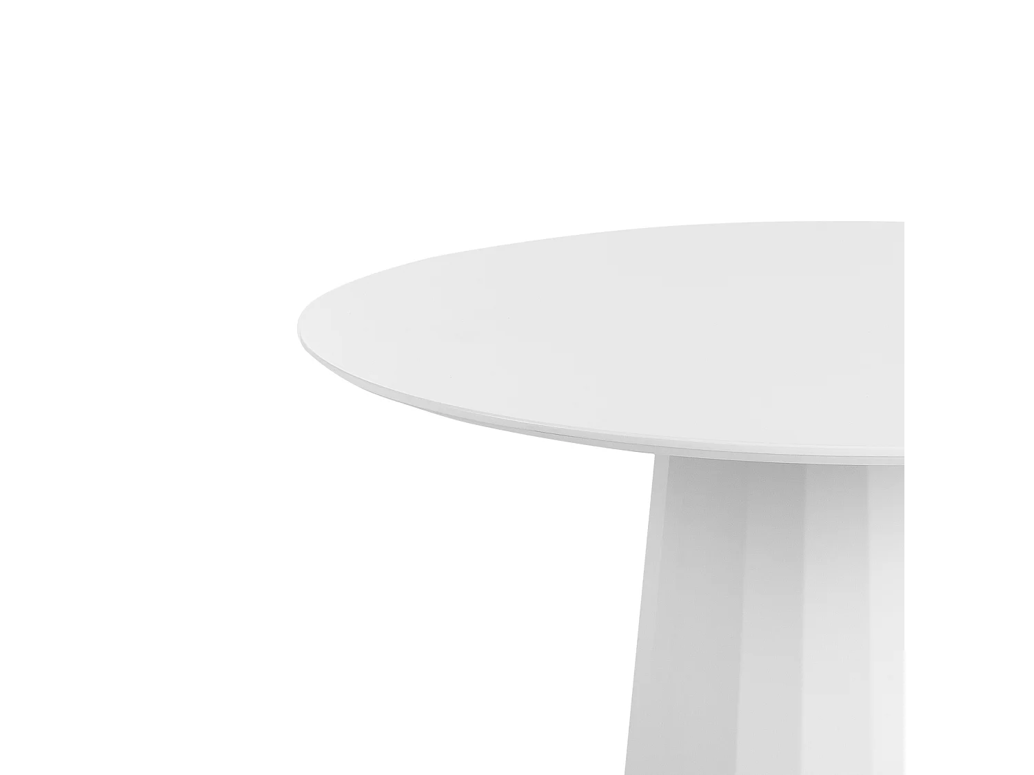 Table de repas PLATO Blanc 100 cm 100 cm Métal