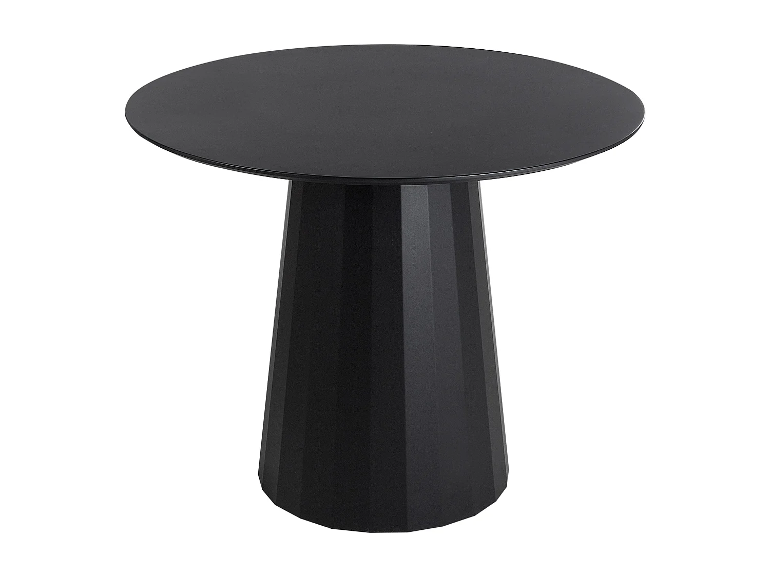Table de repas PLATO Noir 100 cm 100 cm Métal