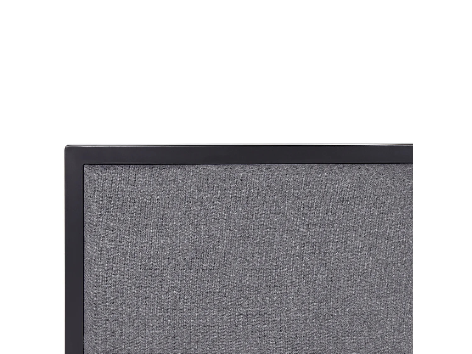 Bett mit Lattenrost Metall CLAMART 140 x 200 cm Grau