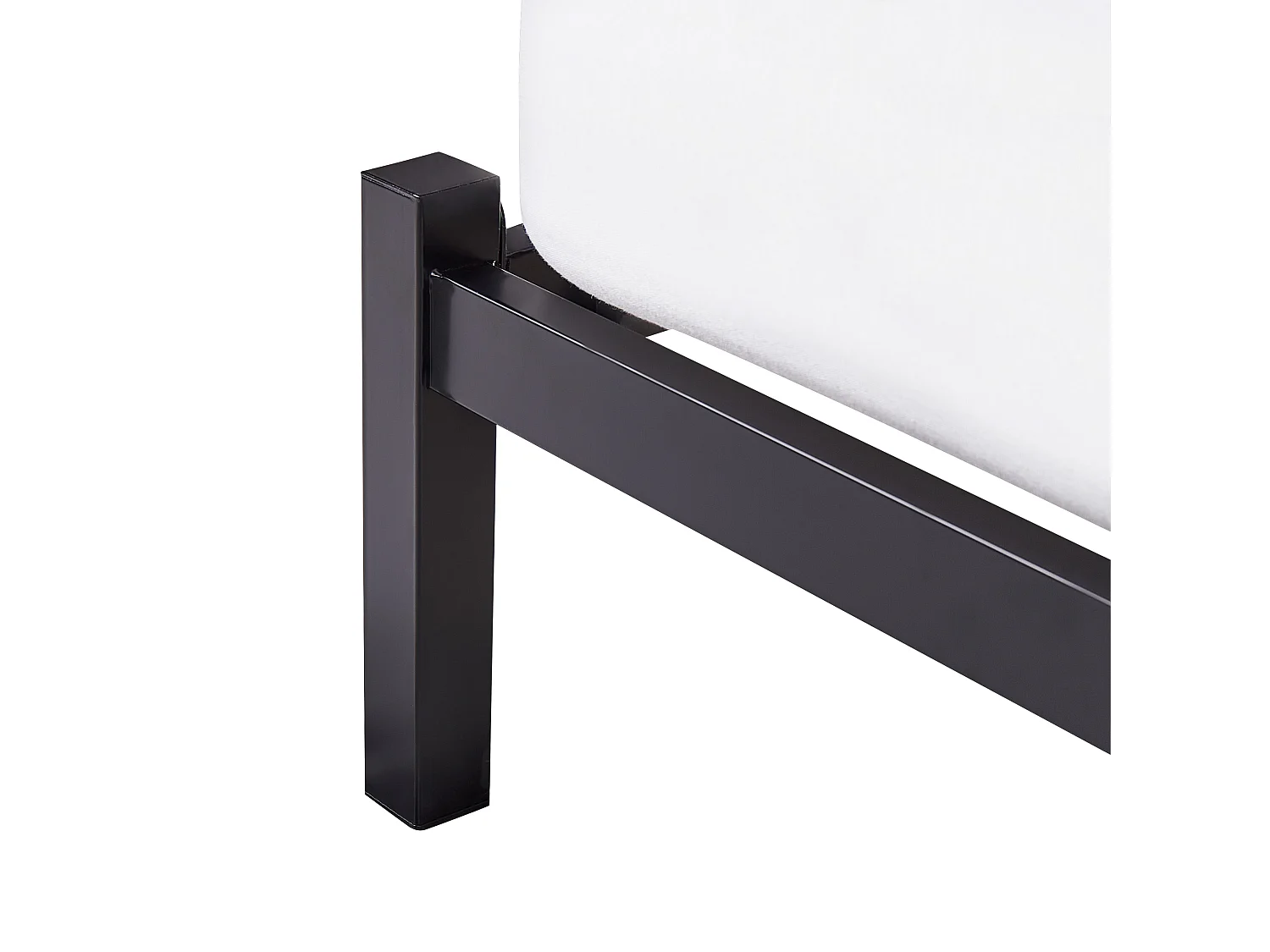 Bett mit Lattenrost Metall CLAMART 140 x 200 cm Grau