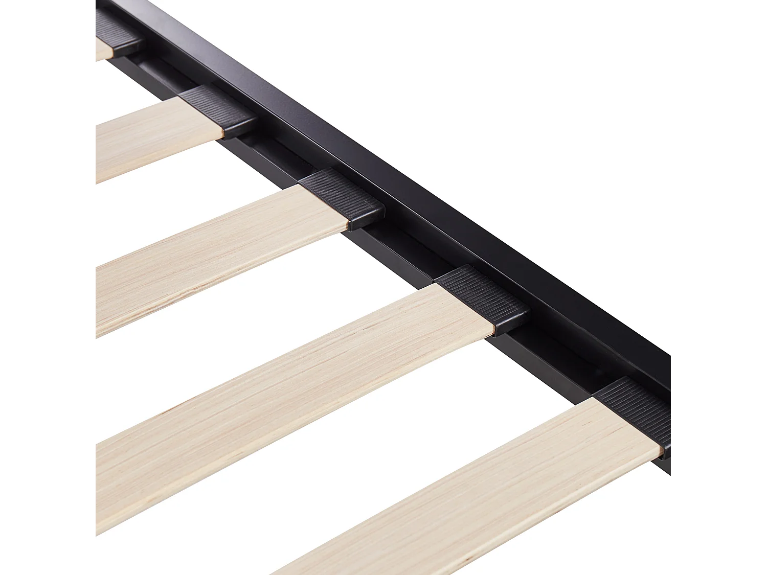 Bett mit Lattenrost Metall CLAMART 140 x 200 cm Grau