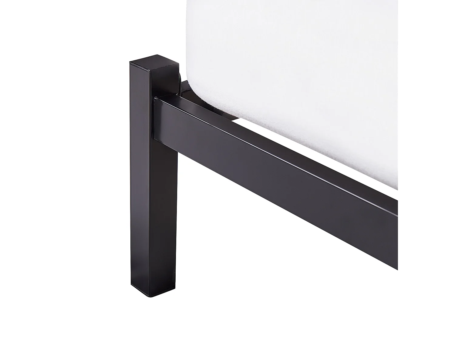 Bett mit Lattenrost Metall CLAMART 140 x 200 cm Grau