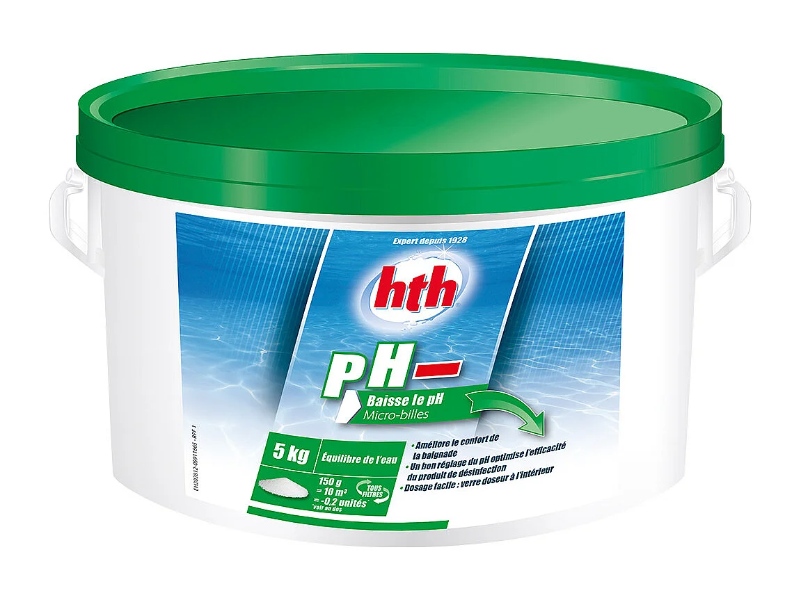 pH moins micro-billes 5 kg - HTH