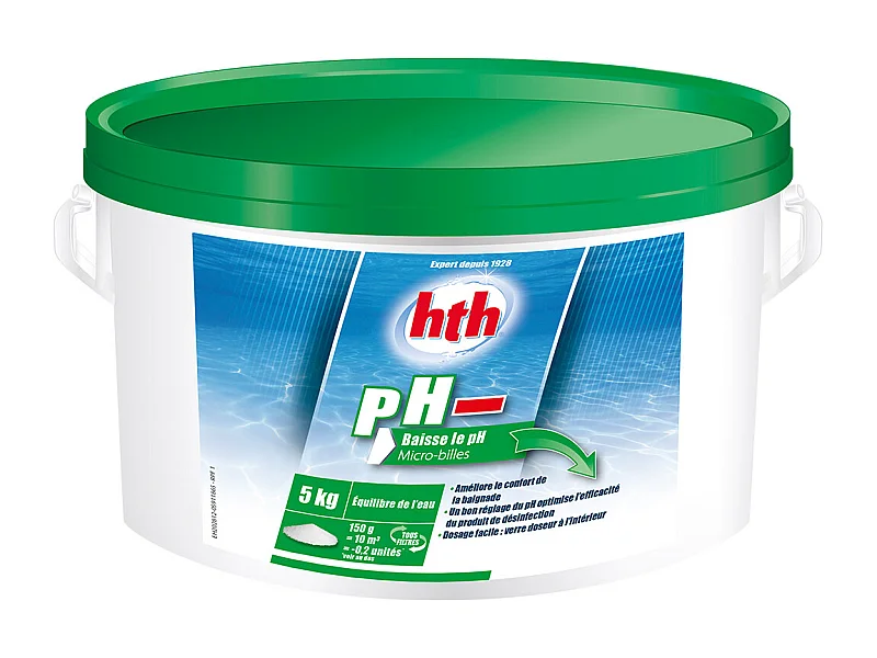pH moins micro-billes 5 kg - HTH