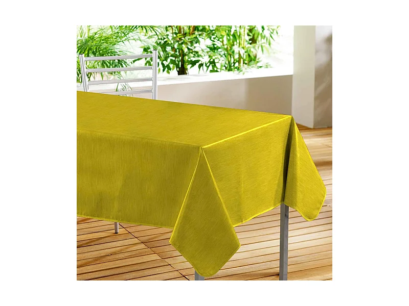 Nappe Toile Cirée "Declino" 140x240cm Jaune
