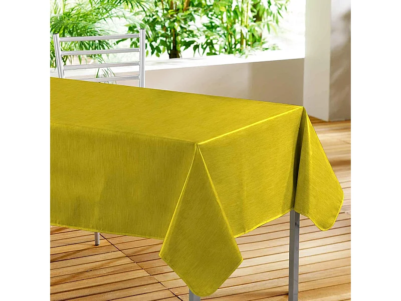 Nappe Toile Cirée "Declino" 140x240cm Jaune