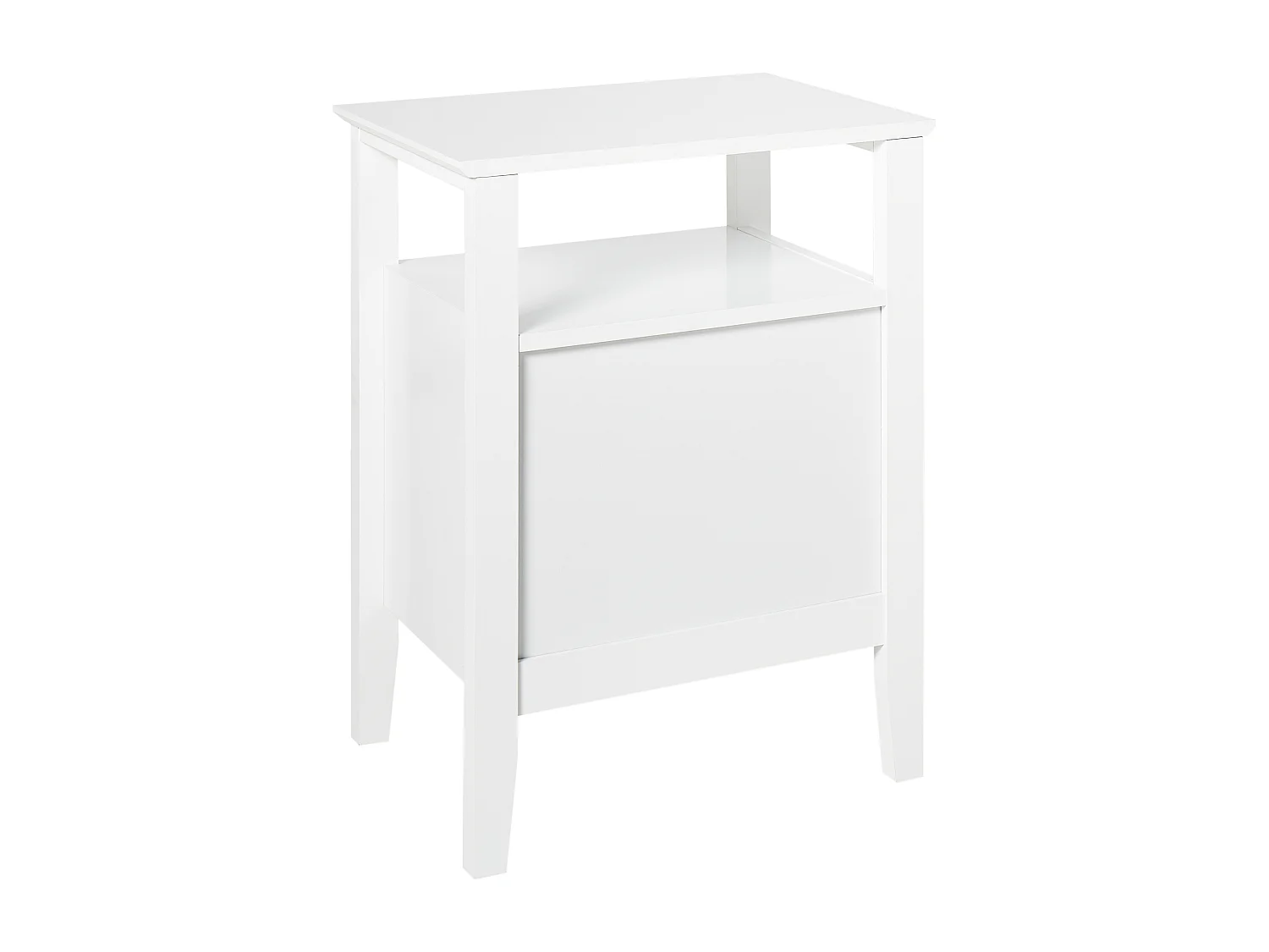 Comodino 2 cassetti ASSISI Bianco