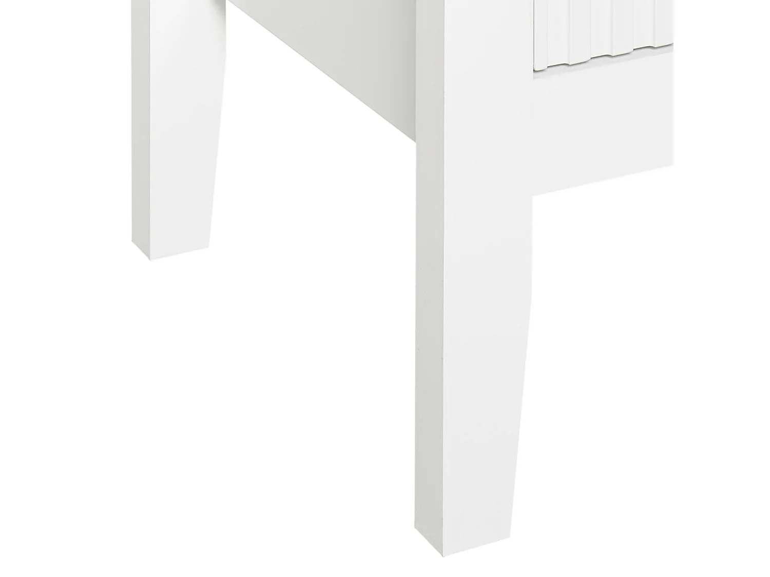 Table de nuit à 2 tiroirs ASSISI Blanc