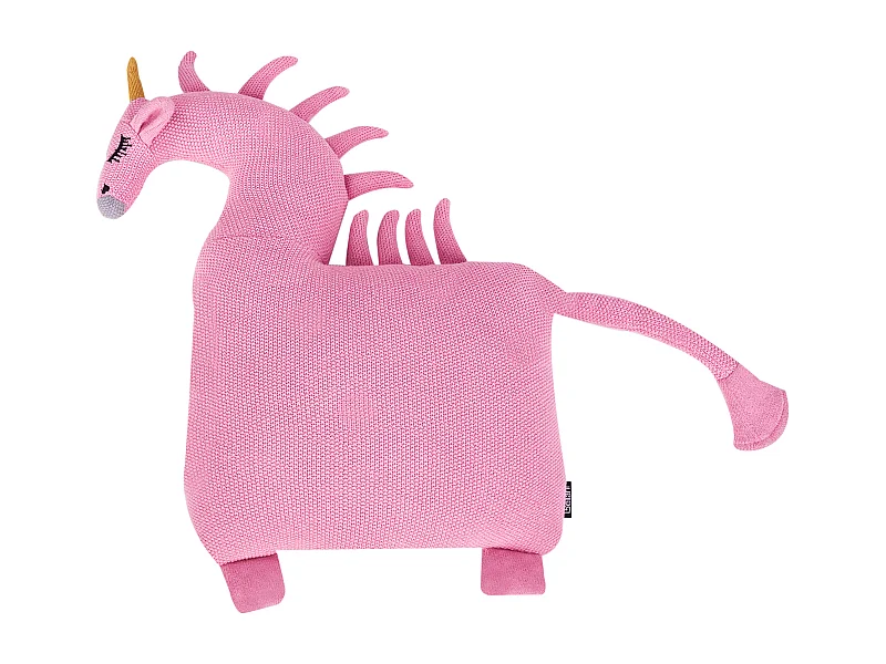 Lot de 2 coussins décoratifs LAMMI Coton 45 x 45 cm Rose Licorne