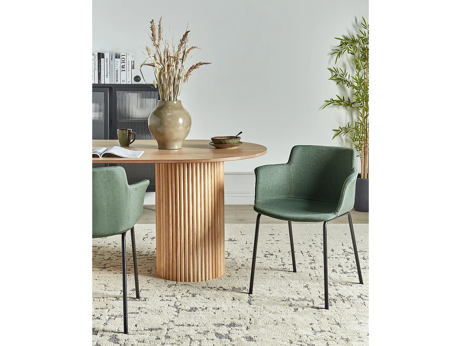 Set van 2 eetkamerstoelen BELFIELD Groen