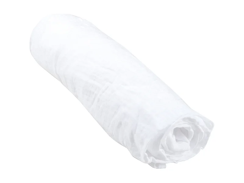 Drap Housse Bébé "Extensible" 60x120cm Blanc