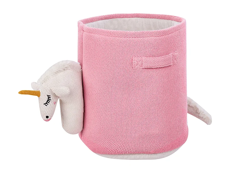 Kinder Aufbewahrungskorb Einhorn NARROTI Baumwolle Rosa