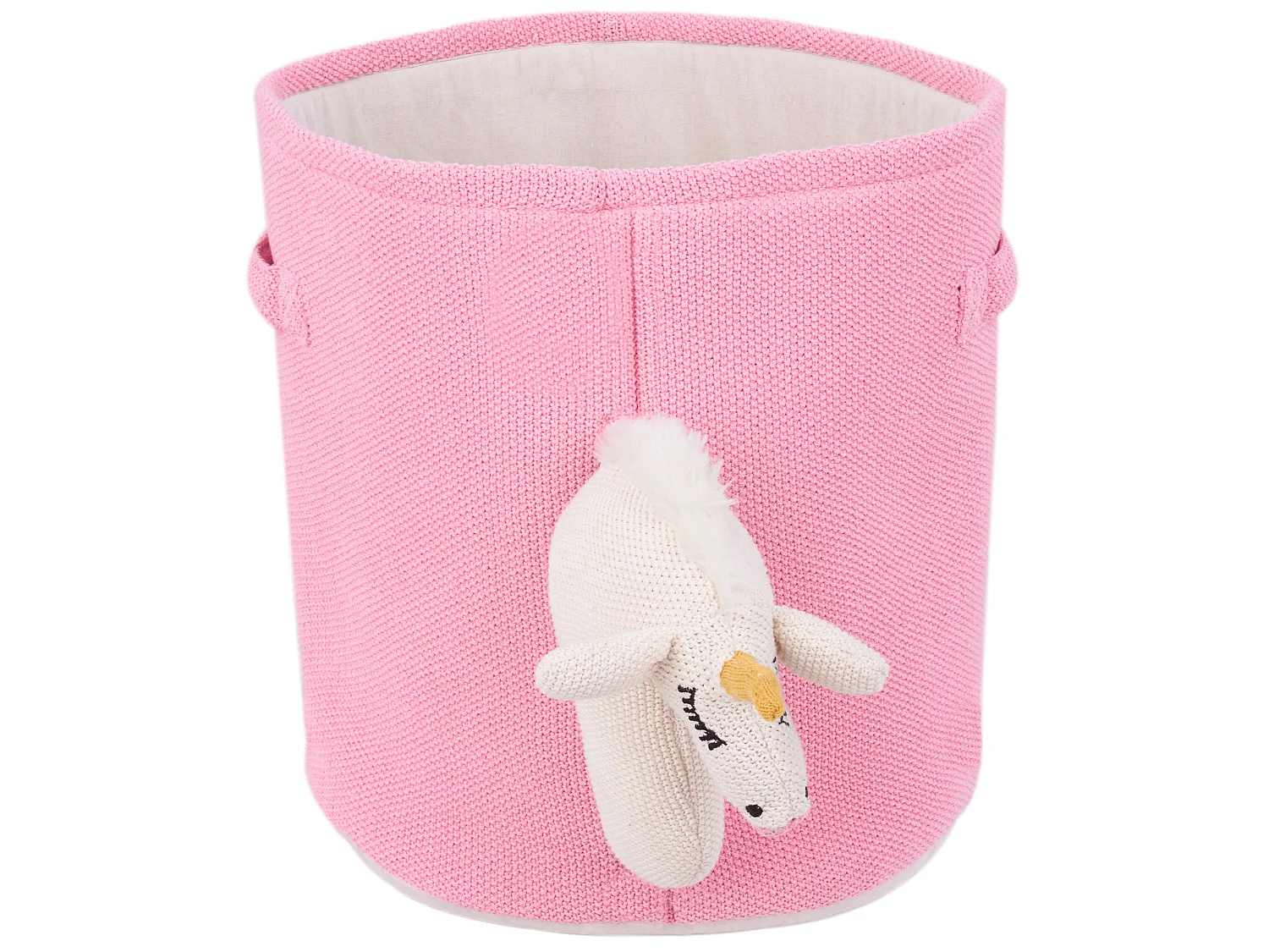 Kinder Aufbewahrungskorb Einhorn NARROTI Baumwolle Rosa