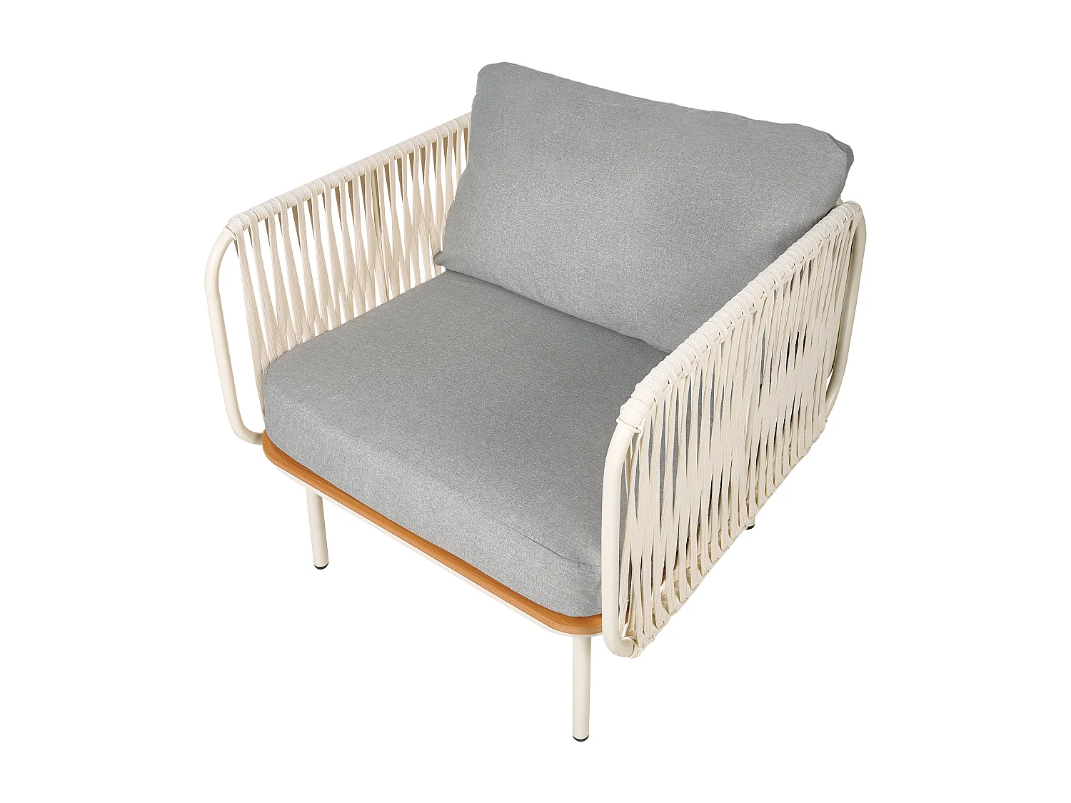 Fauteuil de jardin SENISE Métal Gris