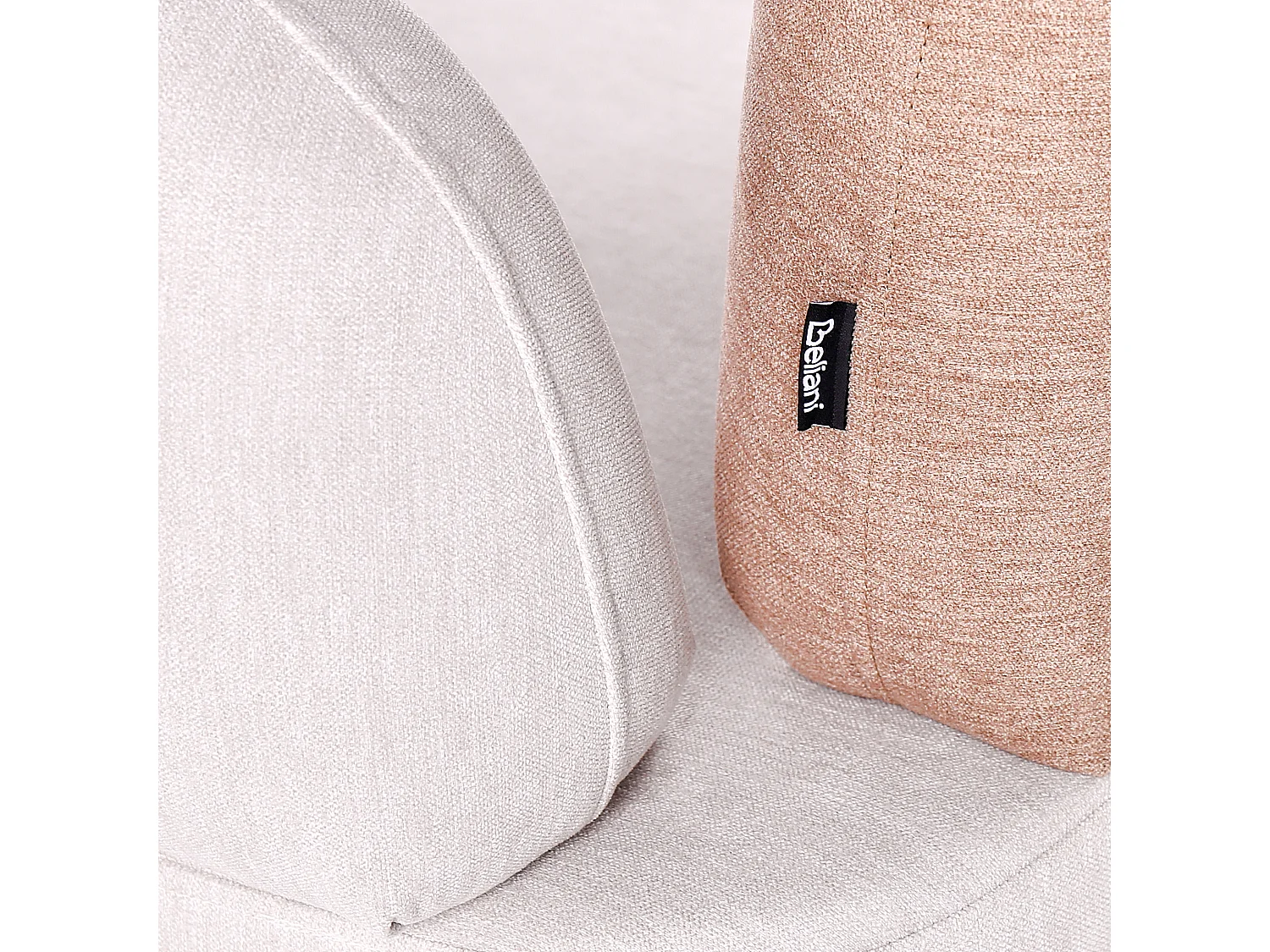 Chaise longue versione destra ARCEY Tessuto Marrone