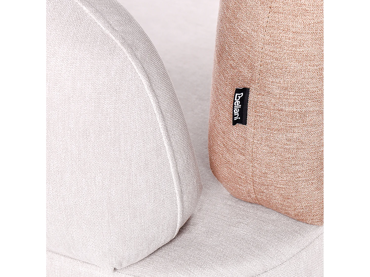 Chaise longue versione destra ARCEY Tessuto Marrone