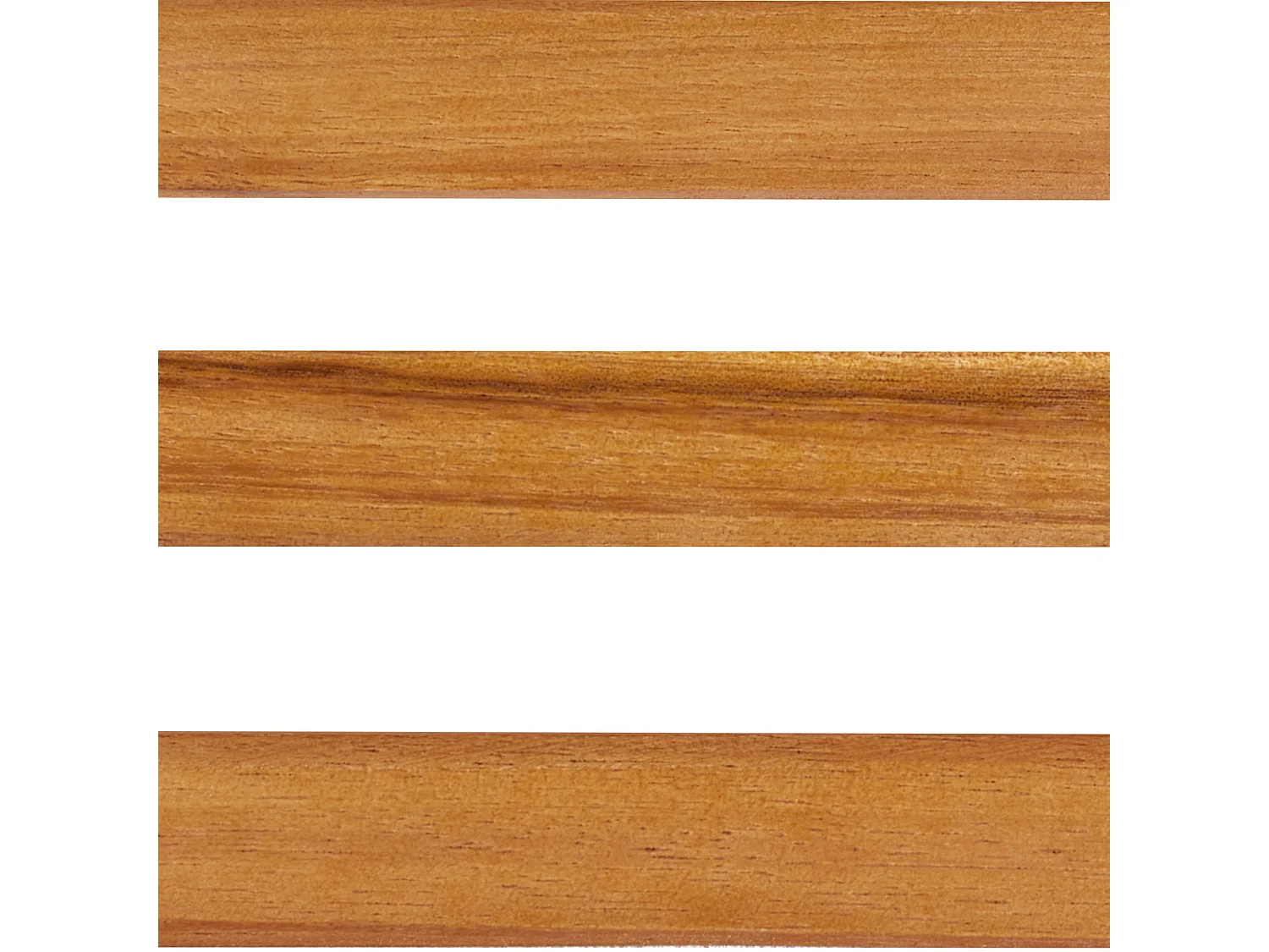 Lot de 2 tabourets de jardin BELLANO Acacia Marron