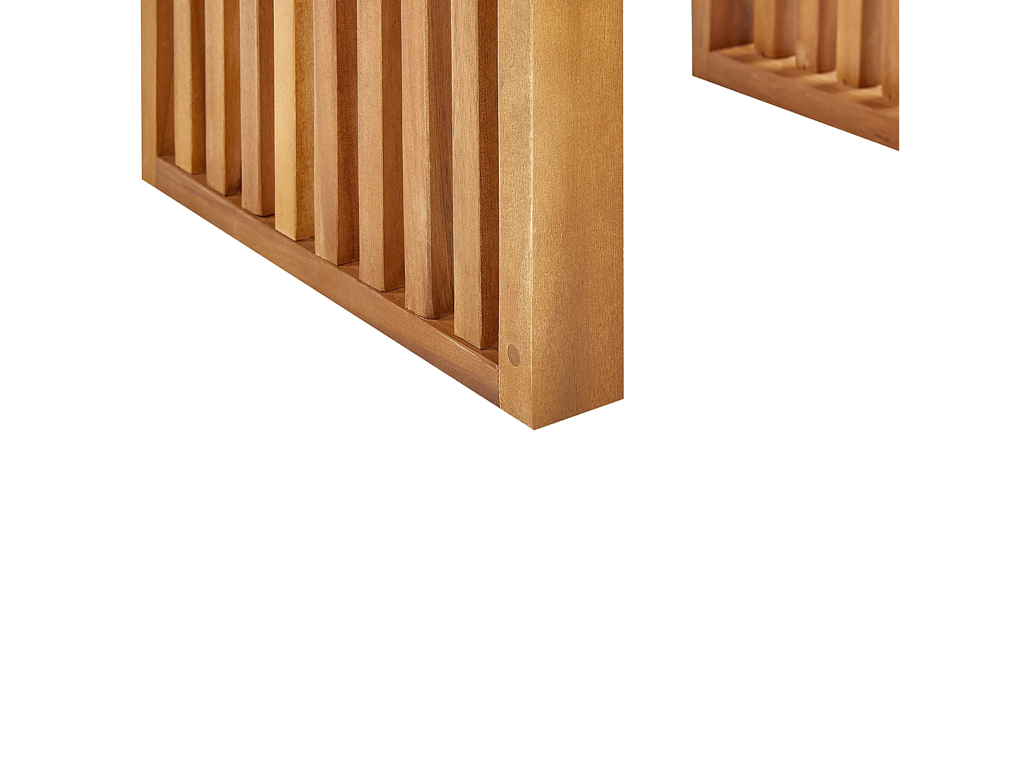 Lot de 2 tabourets de jardin BELLANO Acacia Marron