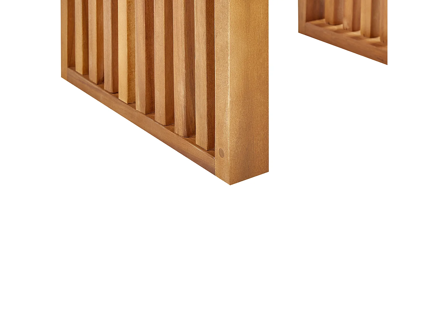 Lot de 2 tabourets de jardin BELLANO Acacia Marron