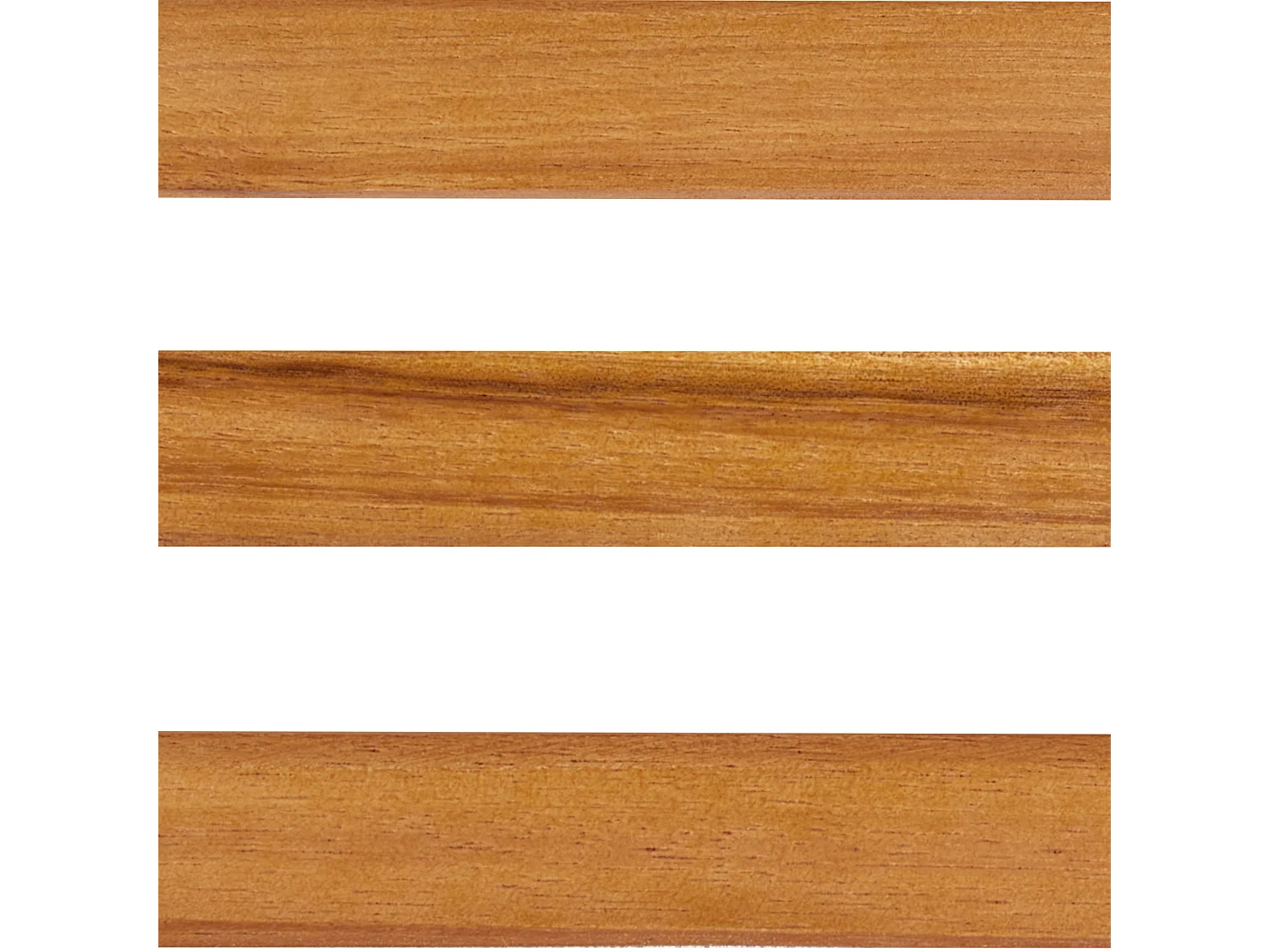 Lot de 2 tabourets de jardin BELLANO Acacia Marron