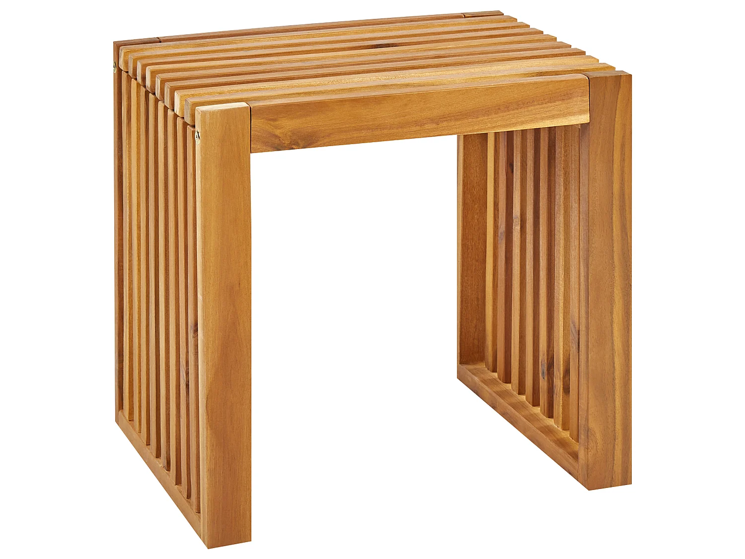 Set di 3 sgabelli da giardino BELLANO Legno d'acacia Marrone