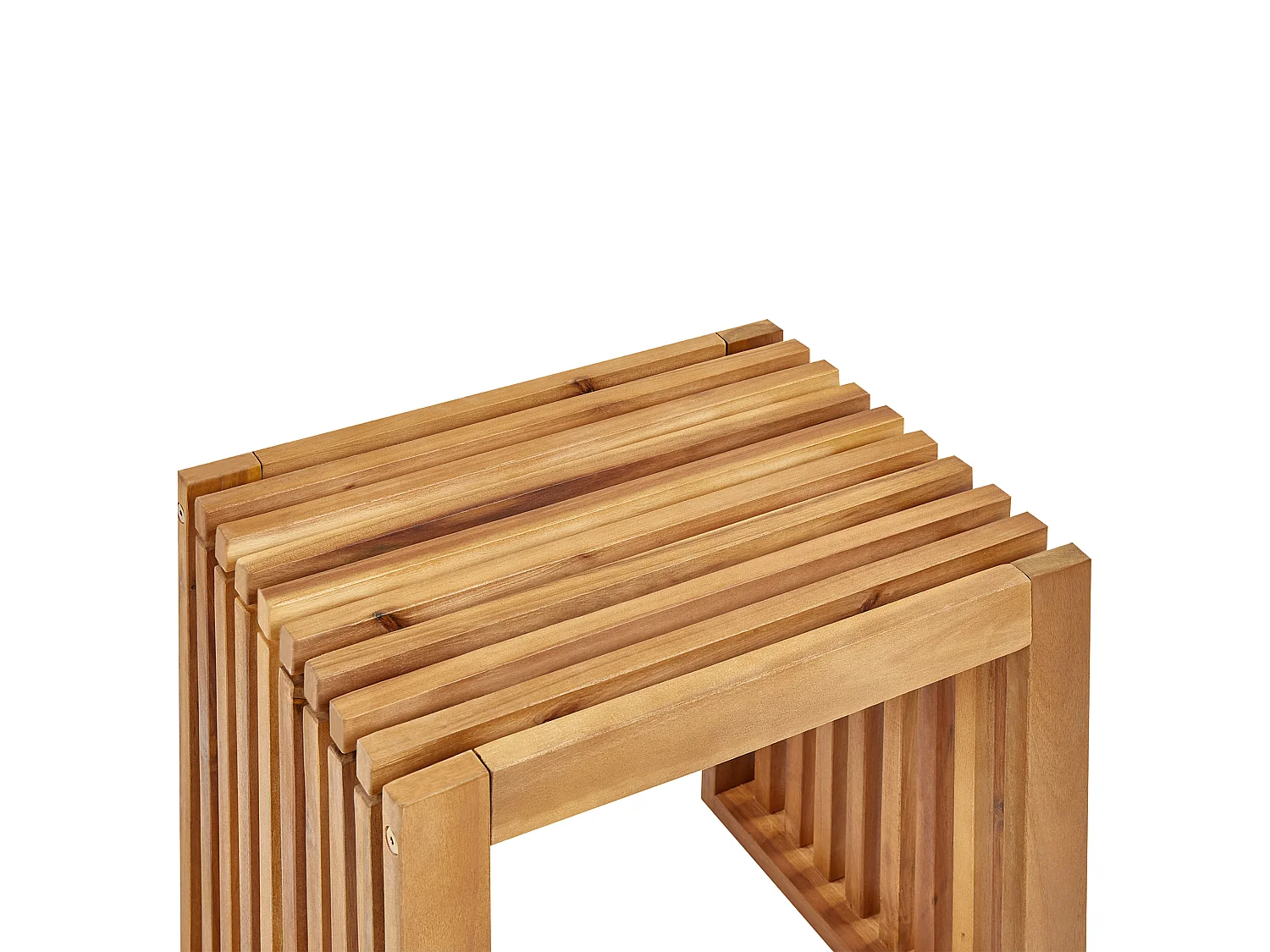 Set di 3 sgabelli da giardino BELLANO Legno d'acacia Marrone