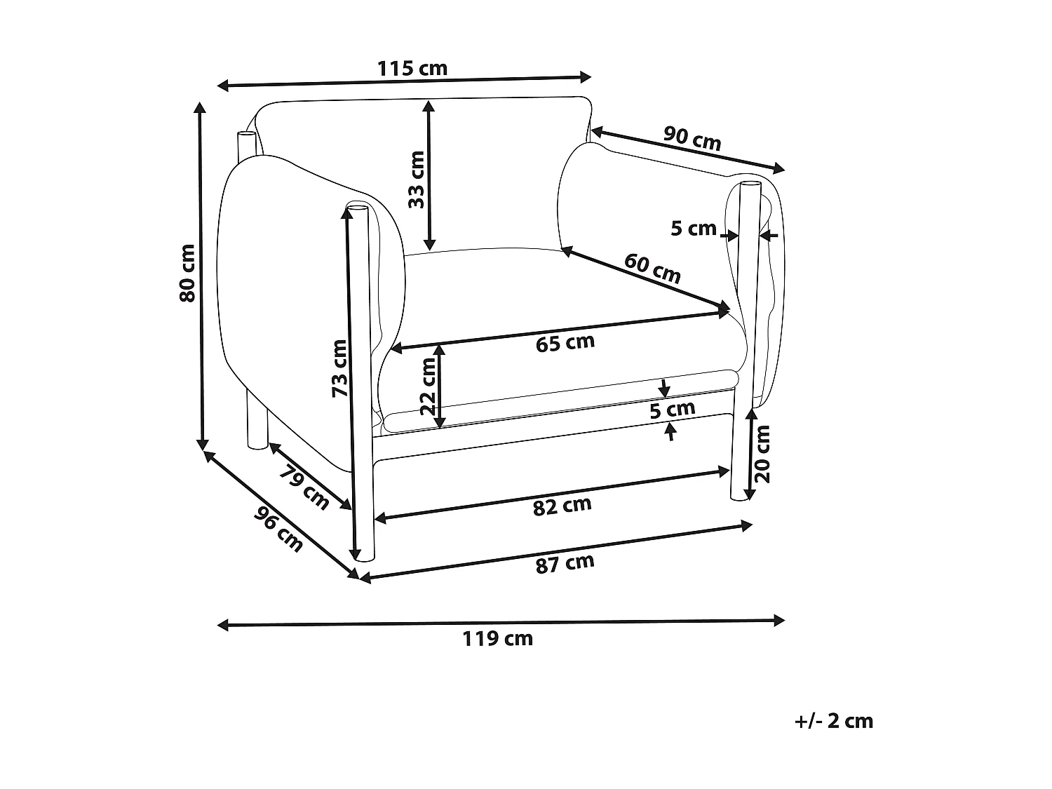 Fauteuil de jardin ESPERIA Métal Gris