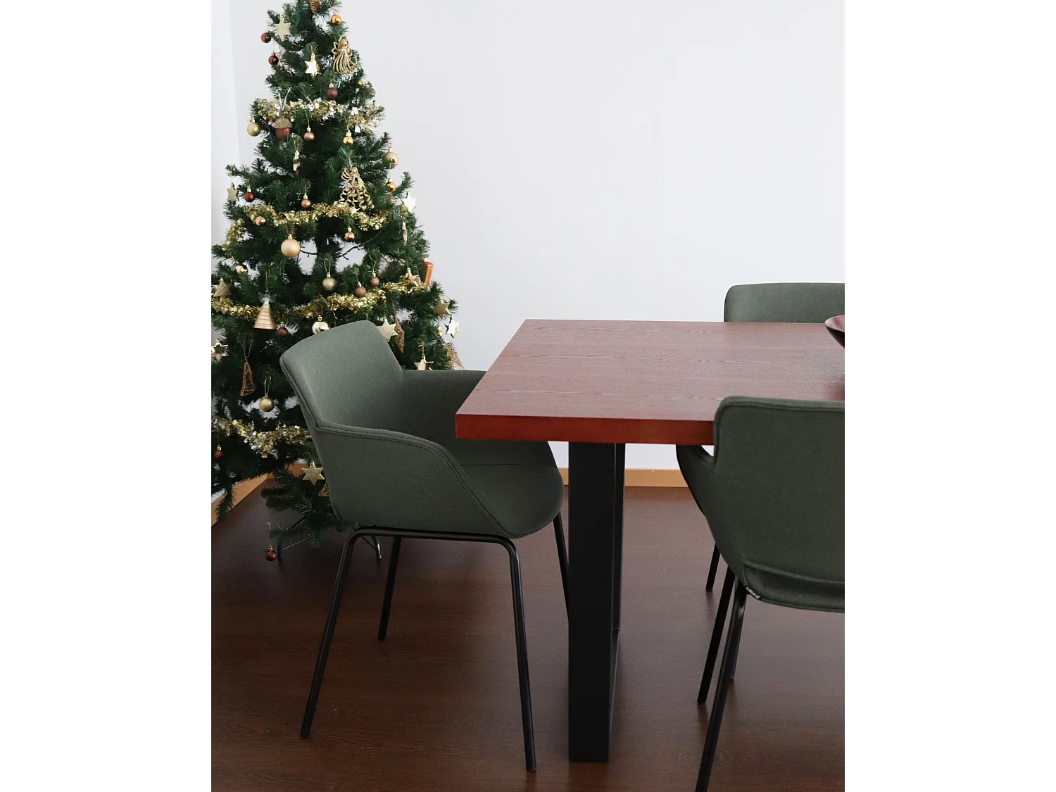 Lot de 2 chaises de salle à manger AXTEL Vert